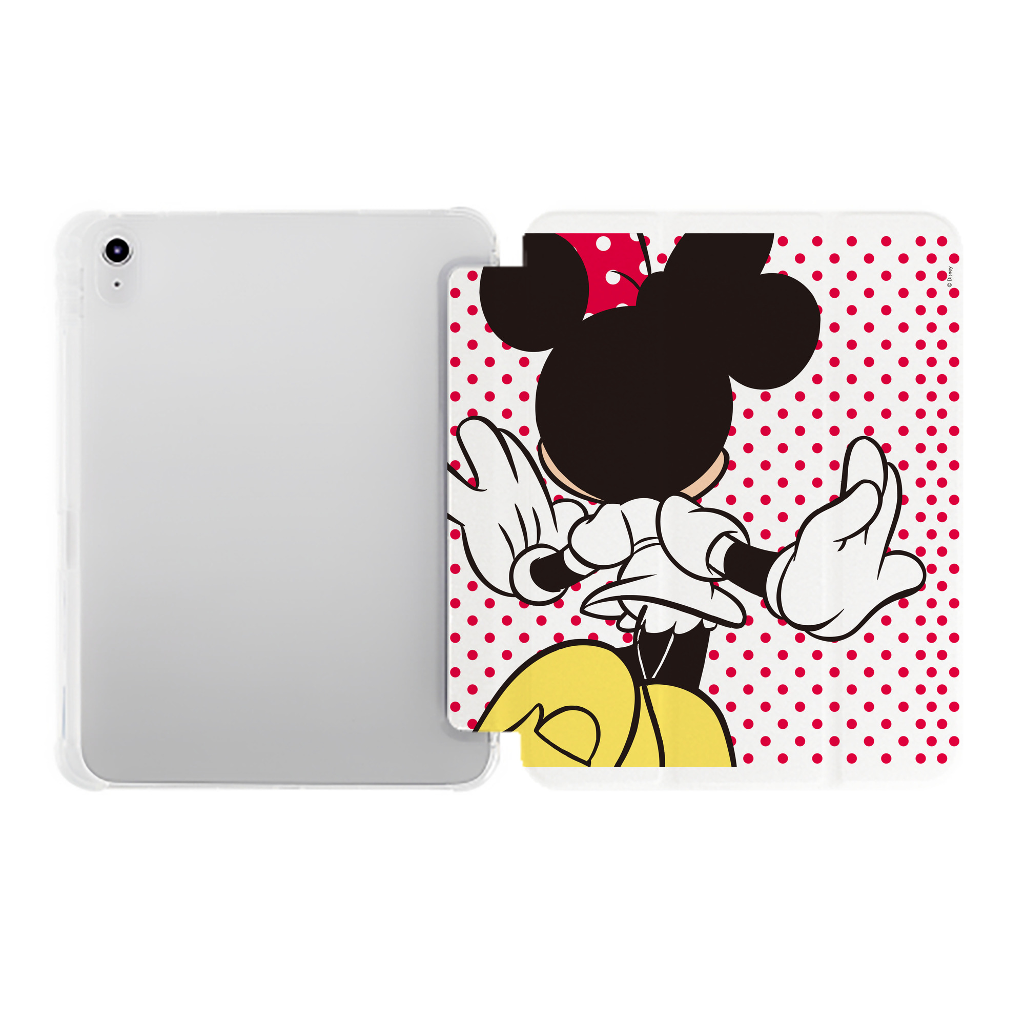 （画像用） ミッキーマウス Mickey Mouse IPad ケース ペン収納付き 三つ折りスタンド PUレザー×シリコン 対応機種9.5/10.5/10.9インチ